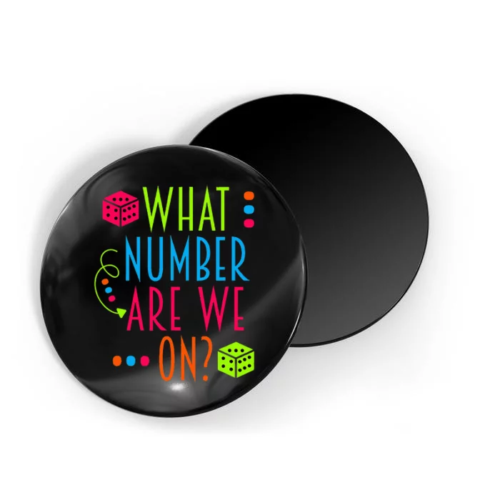 Funny What Number Are We On Bunco Dice Game Night Player Magnet