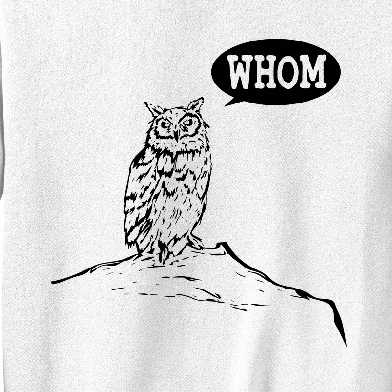 Funny Whom Owl Grammar English Teacher Sweatshirt