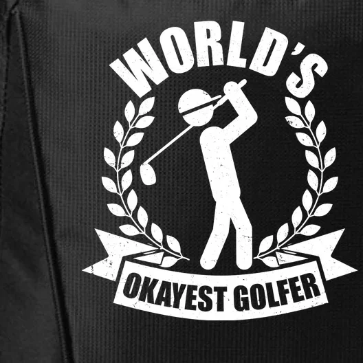 Funny Worlds Okayest Golfer City Backpack