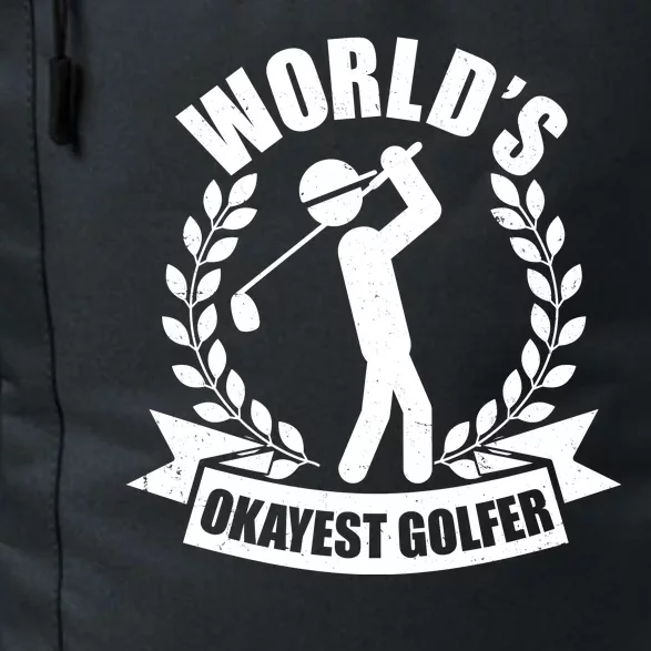 Funny Worlds Okayest Golfer Daily Commute Backpack