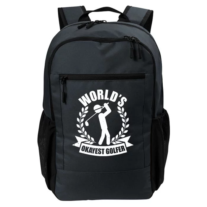 Funny Worlds Okayest Golfer Daily Commute Backpack