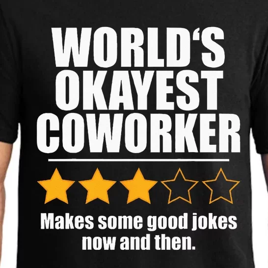 Funny Worldss Okayest Coworker Pajama Set