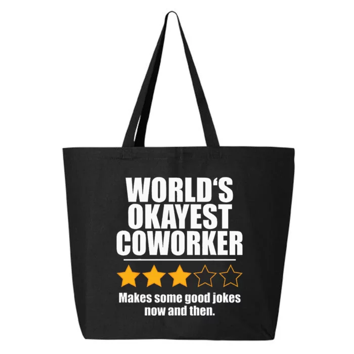 Funny Worldss Okayest Coworker 25L Jumbo Tote