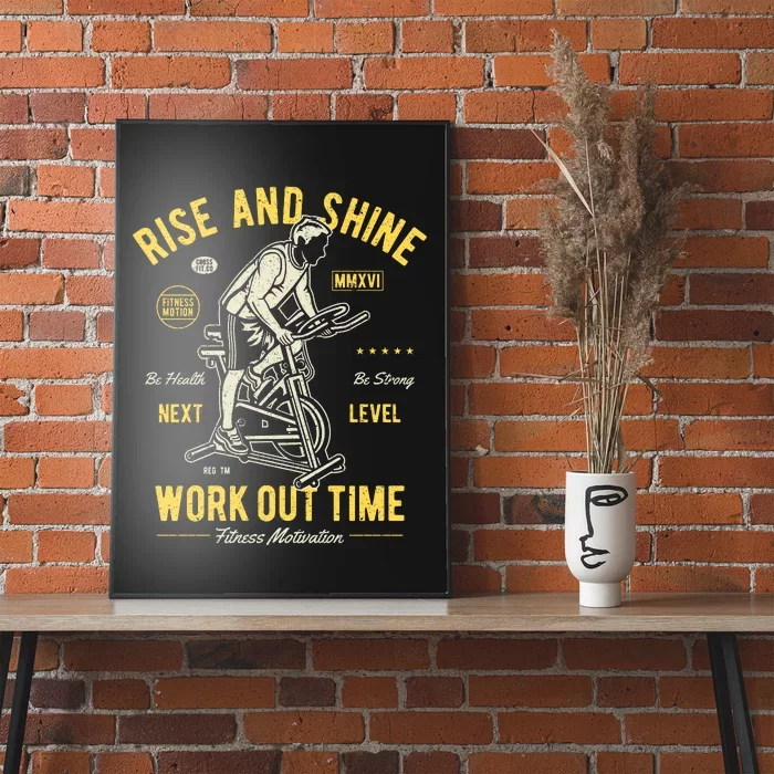 Fitness Work Out Time Poster