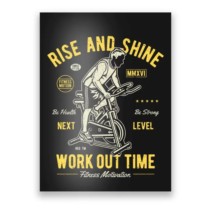 Fitness Work Out Time Poster