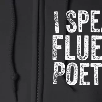 For Writers Poets Authors Full Zip Hoodie