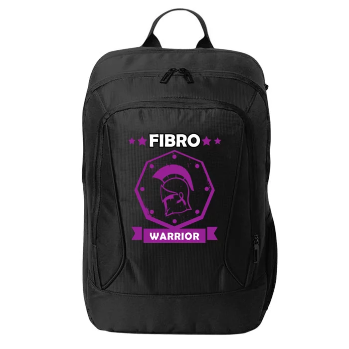 Fibro Warrior Purple Fibromyalgia Awareness Cool Gift City Backpack