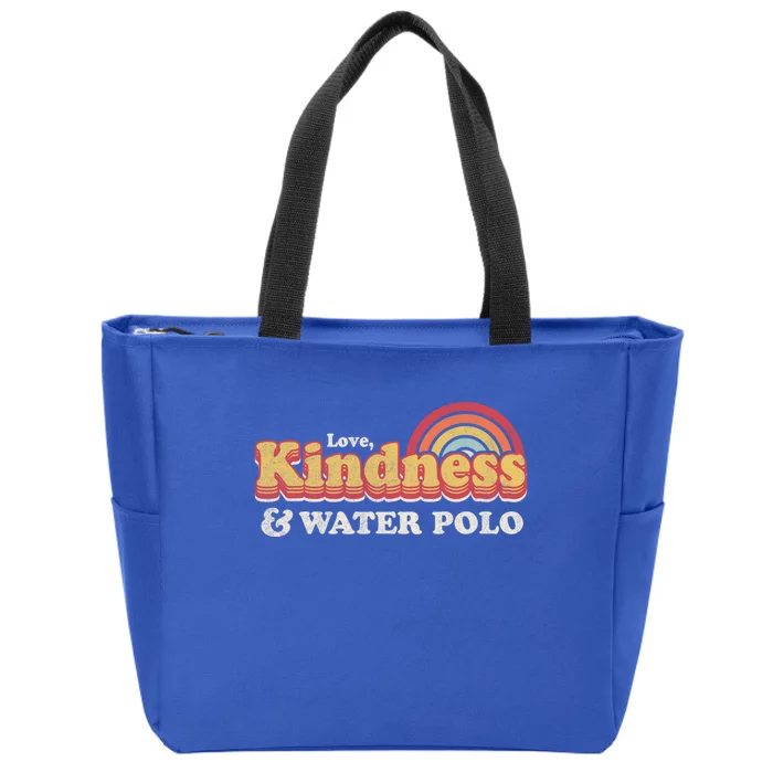 Funny Water Polo Design Love Kindness And Water Polo Cute Gift Zip Tote Bag