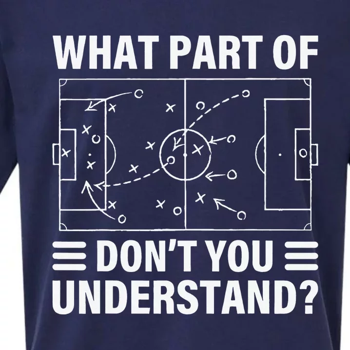 Funny What Part Of Soccer Don't You Understand Soccer Coach Sueded Cloud Jersey T-Shirt