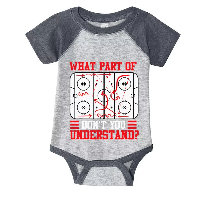 Funny What Part Of Hockey Dont You Understand Hockey Player Infant Baby Jersey Bodysuit