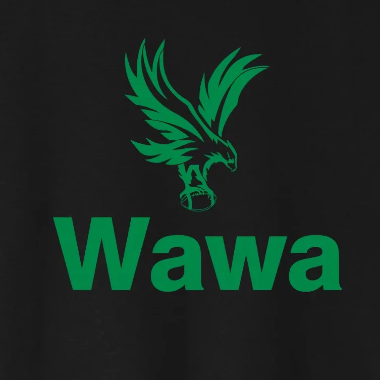 Funny Wawa_eagle Philadelphia Football Fan Women's Crop Top Tee