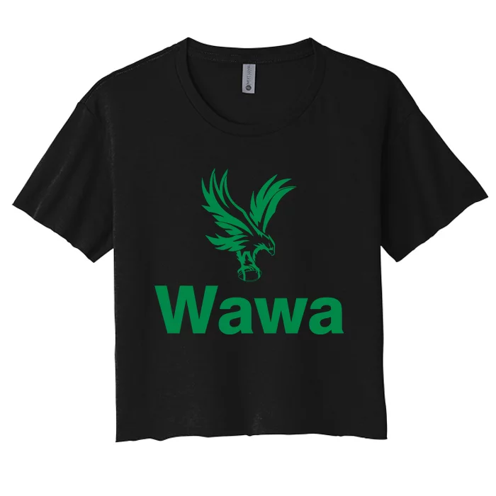 Funny Wawa_eagle Philadelphia Football Fan Women's Crop Top Tee