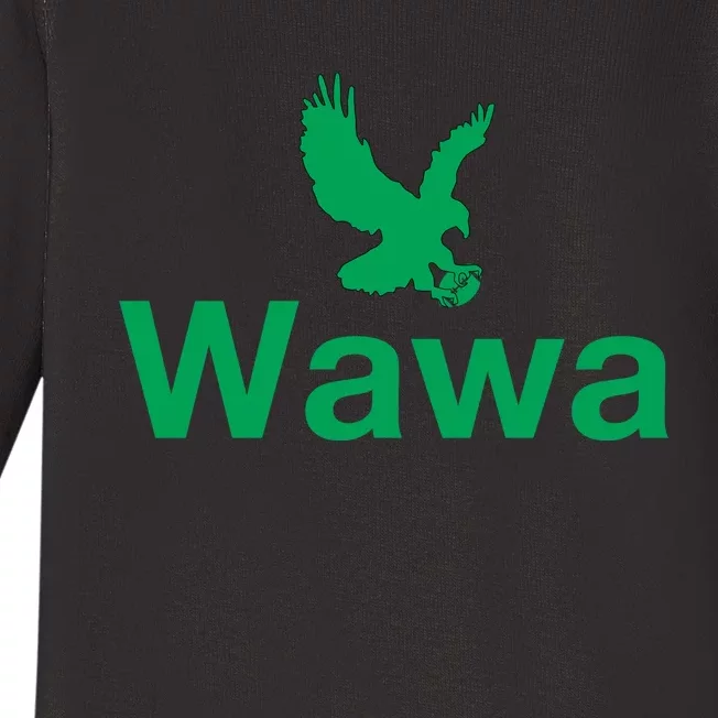 Funny Wawa_eagle Philadelphia Football Fan Baby Long Sleeve Bodysuit