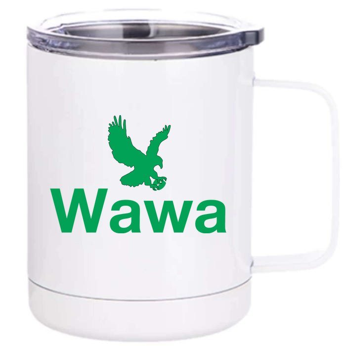 Funny Wawa_eagle Philadelphia Football Fan Front & Back 12oz Stainless Steel Tumbler Cup