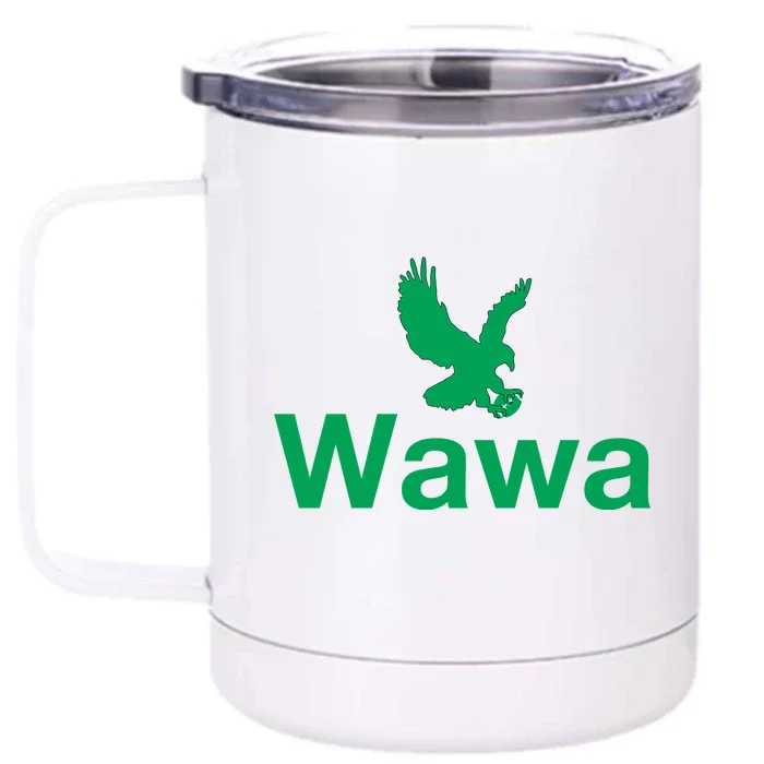 Funny Wawa_eagle Philadelphia Football Fan Front & Back 12oz Stainless Steel Tumbler Cup