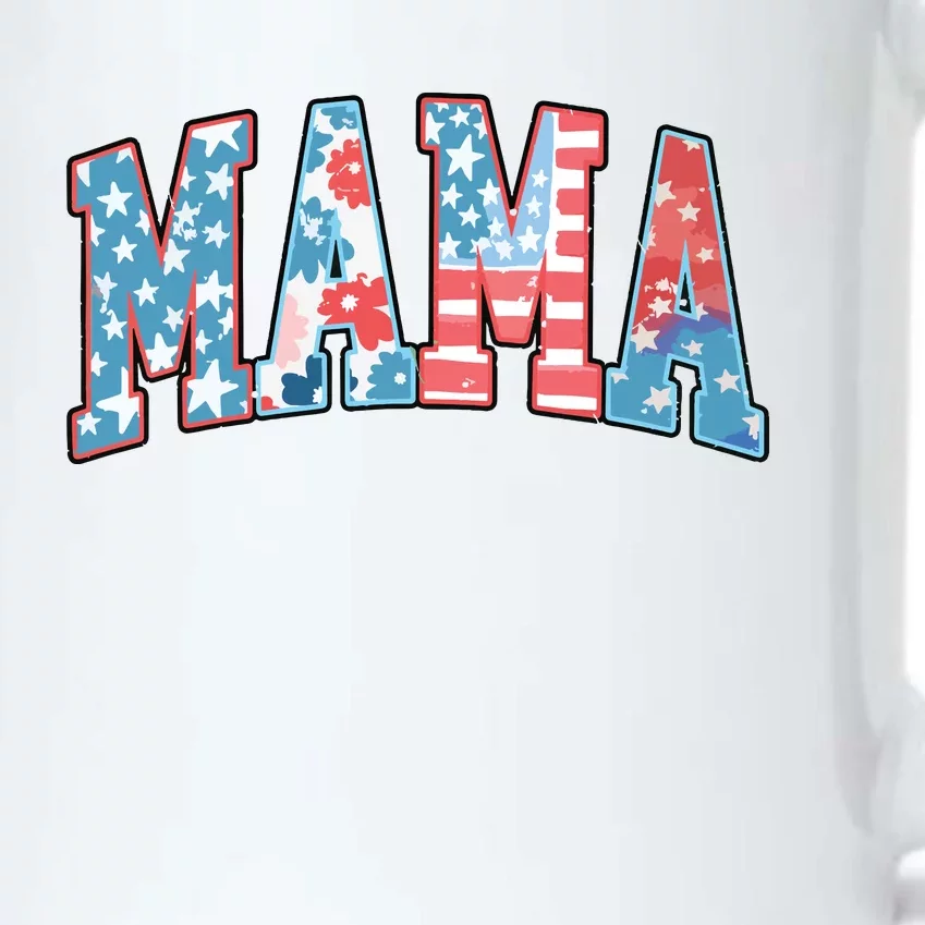 For Women Patriotic American Flag 4th Of July American Mama Black Color Changing Mug