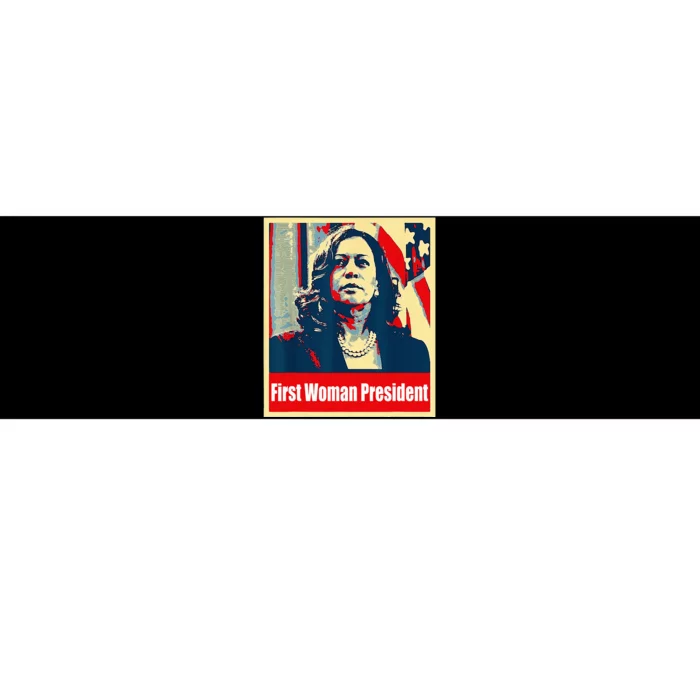 First Woman President Of America Kamala Harris 2024 Bumper Sticker