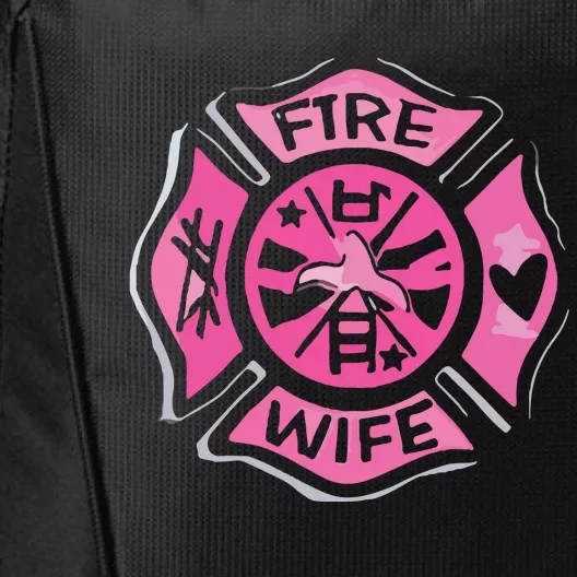 Fire Wife Proud Maltese Cross For The Wife Of A Firefighter City Backpack