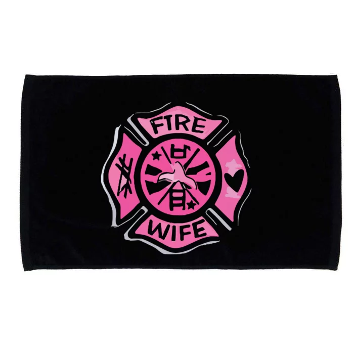 Fire Wife Proud Maltese Cross For The Wife Of A Firefighter Microfiber Hand Towel