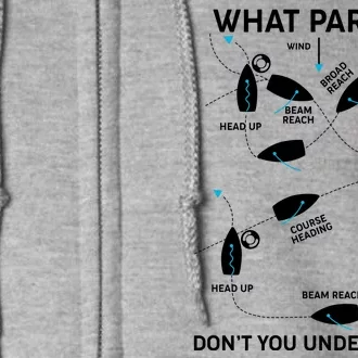 Funny What Part Of Don't You Understand Boating Expert Full Zip Hoodie