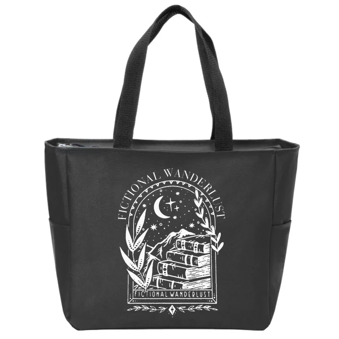 Fictional Wanderlust Poet Literary Mystical Zip Tote Bag