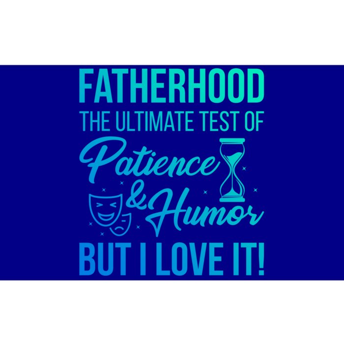 Fatherhood With Patience Humor And Love Fathers Day Gift Bumper Sticker