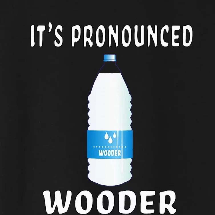 Funny Water Pronounced Wooder Jawn New Jersey Folk Women's Crop Top Tee