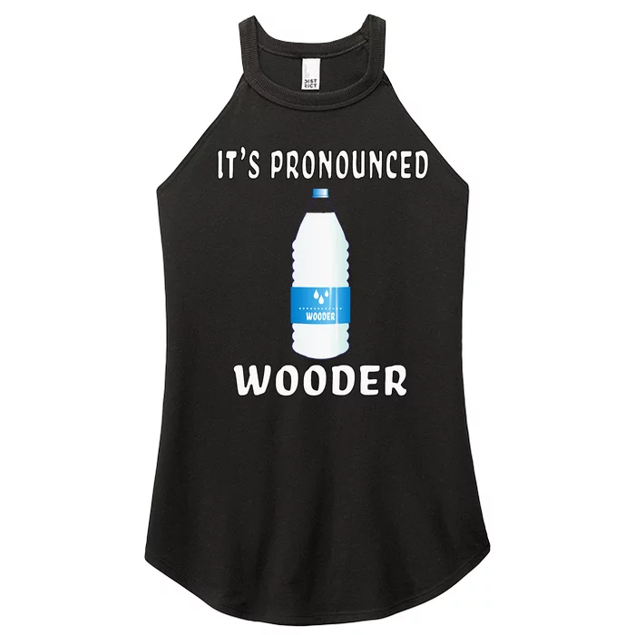 Funny Water Pronounced Wooder Jawn New Jersey Folk Women’s Perfect Tri Rocker Tank