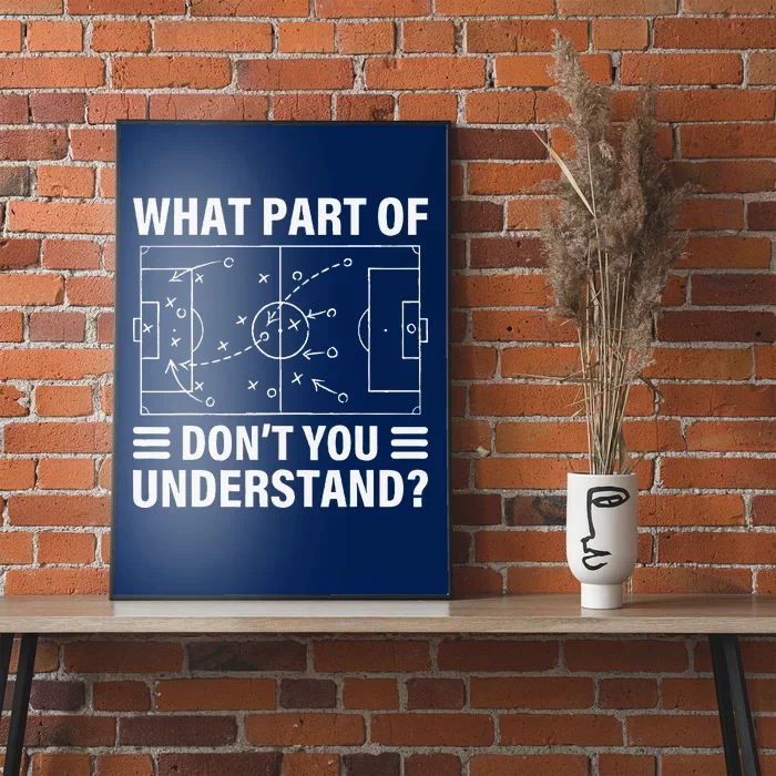 Funny What Part Of Soccer DonT You Understand Soccer Coach Poster