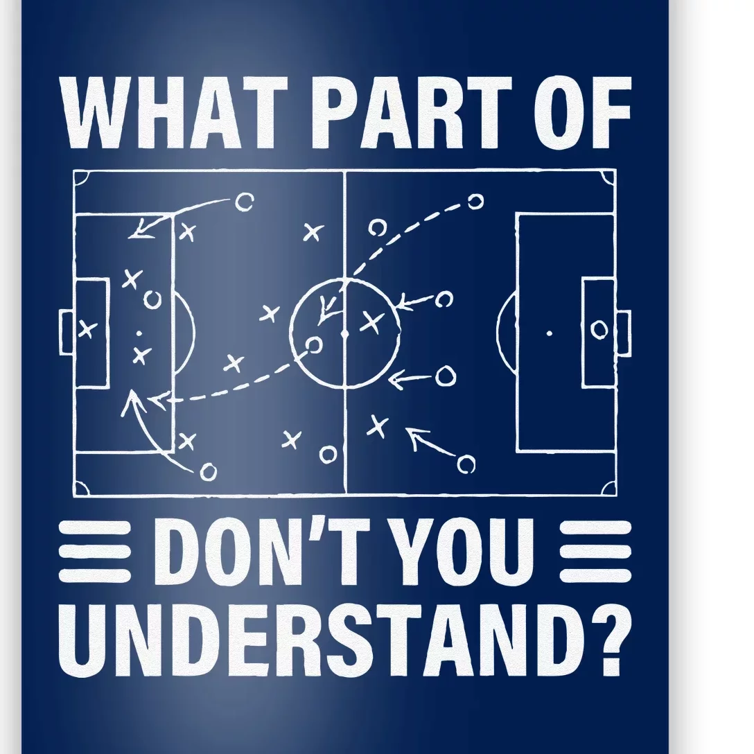 Funny What Part Of Soccer DonT You Understand Soccer Coach Poster