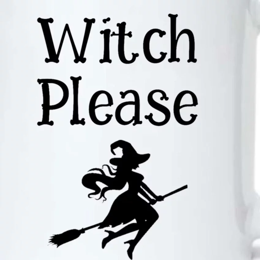 Flying Witch Please Gift Black Color Changing Mug