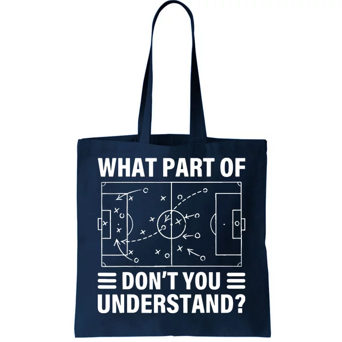 Funny What Part Of Soccer Dont You Understand Soccer Coach Tote Bag