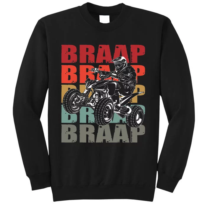 Four Wheeler Quad Riding Atv Rider Racing Vintage Gift Tall Sweatshirt