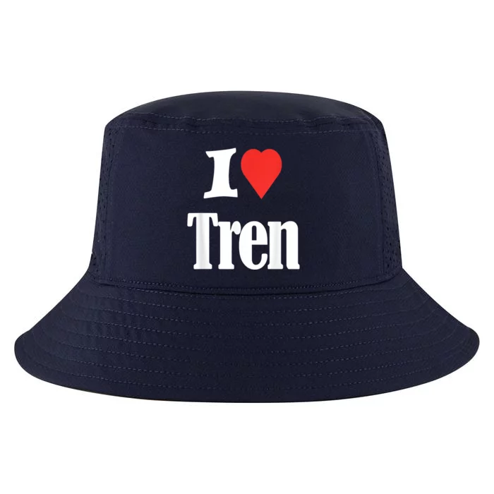 Funny Workout Quote, I Love Tren Design,Cool Bodybuilder Cool Comfort Performance Bucket Hat