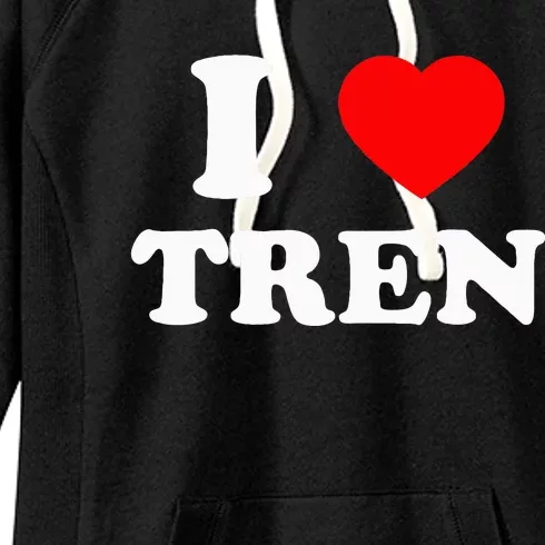 Funny Workout Quote I Love Tren Bodybuilder Women's Fleece Hoodie