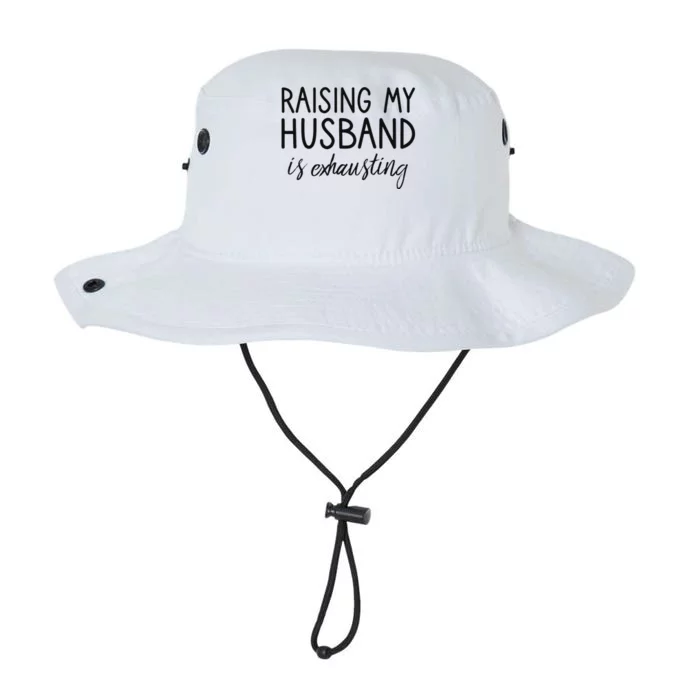 Funny Wife Raising My Husband Is Exhausting Sarcastic Wife Legacy Cool Fit Booney Bucket Hat