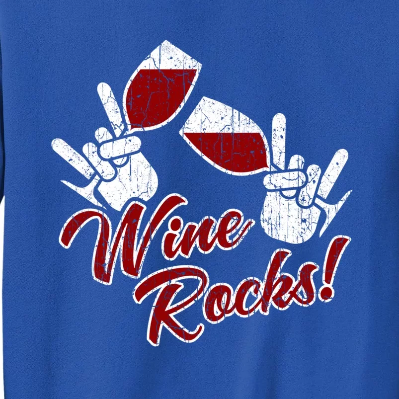 Funny Wine Rocks Ing Humor Gift Tall Sweatshirt