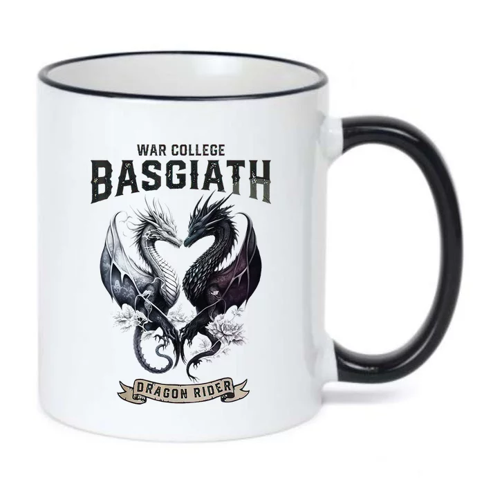 Fourth Wing Romantasy Dark Academia Dragons YA Fantasy Book Black Color Changing Mug