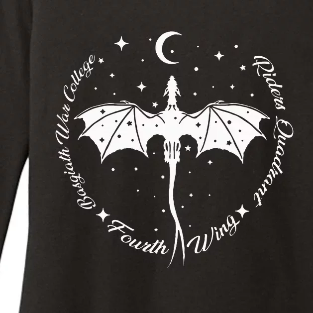 Fourth Wing Romantasy Dragons Yarros Basgiath Fantasy Book Womens CVC Long Sleeve Shirt