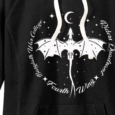 Fourth Wing Romantasy Dragons Yarros Basgiath Fantasy Book Women's Fleece Hoodie