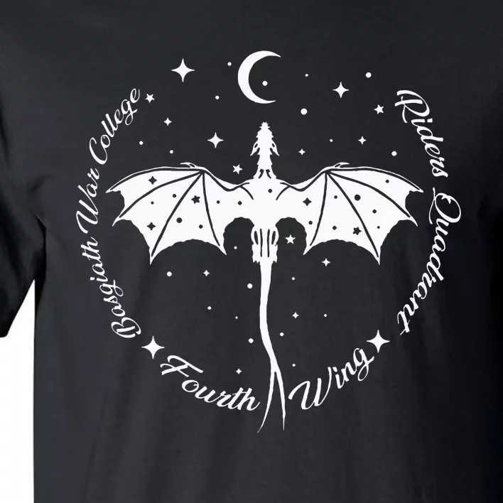 Fourth Wing Romantasy Dragons Yarros Basgiath Fantasy Book Tall T-Shirt