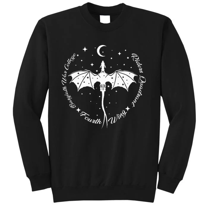 Fourth Wing Romantasy Dragons Yarros Basgiath Fantasy Book Tall Sweatshirt