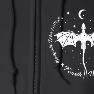 Fourth Wing Romantasy Dragons Yarros Basgiath Fantasy Book Full Zip Hoodie