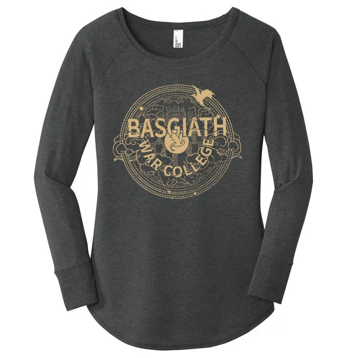 Fourth Wing Romantasy Dragon Yarros Basgiath Fantasy Bookish Women's Perfect Tri Tunic Long Sleeve Shirt