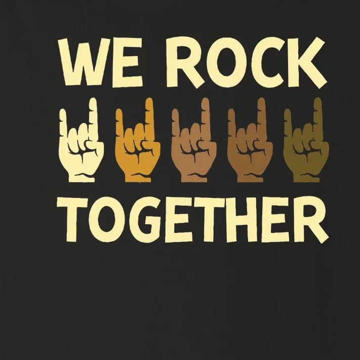 Funny We Rock Together Hands Rock Lovers Toddler Long Sleeve Shirt