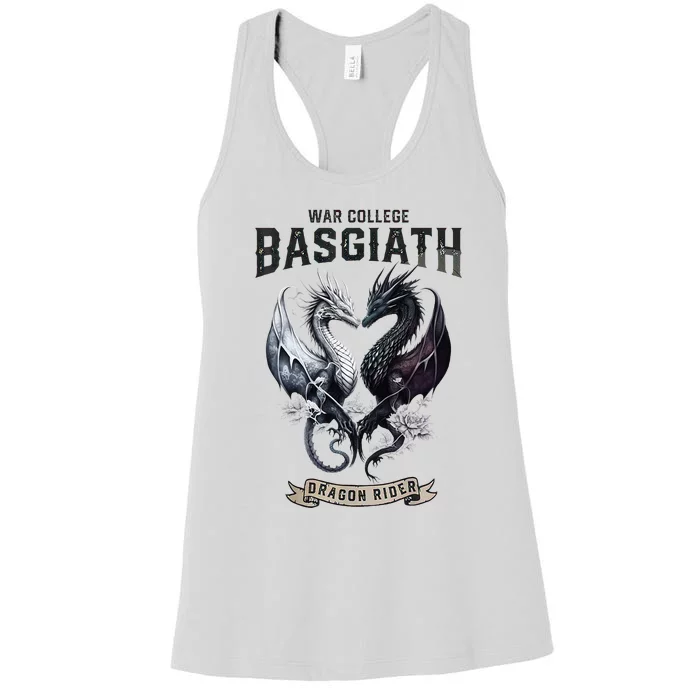 Fourth Wing Romantasy Dark Academia Dragons YA Fantasy Book Women's Racerback Tank