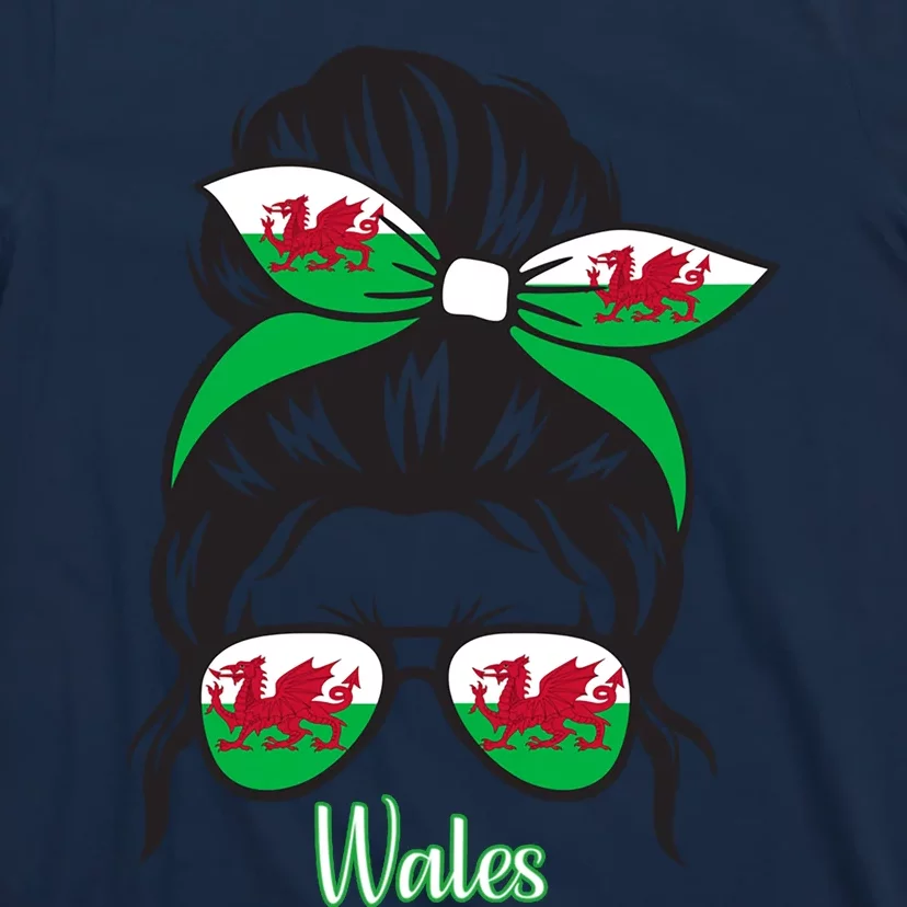 Funny Wales Roots Wales Flag T-Shirt