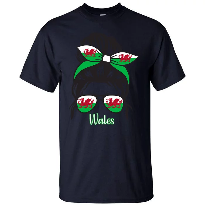 Funny Wales Roots Wales Flag Tall T-Shirt