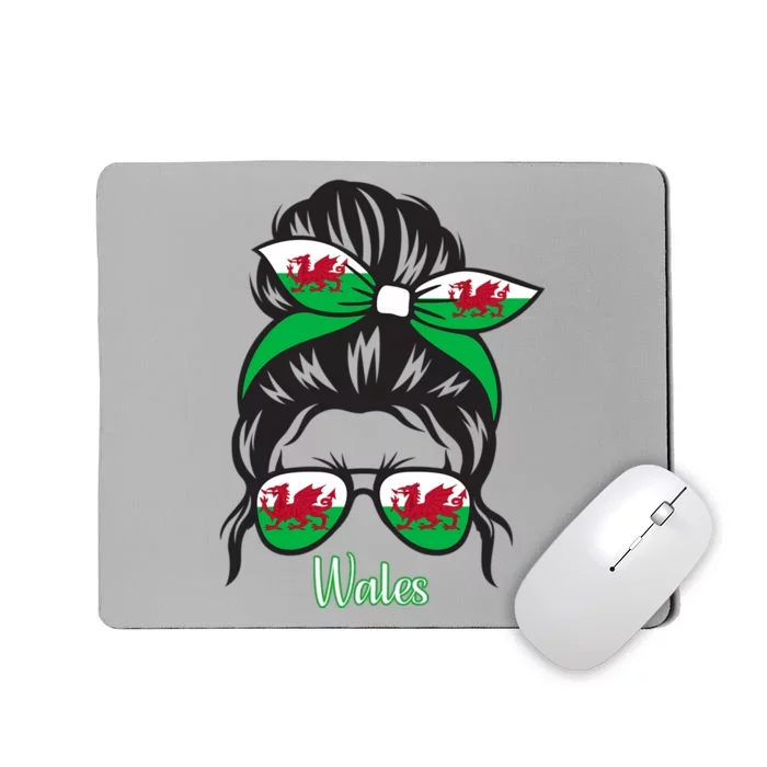 Funny Wales Roots Wales Flag Mousepad