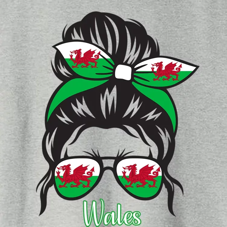 Funny Wales Roots Wales Flag Women's Crop Top Tee